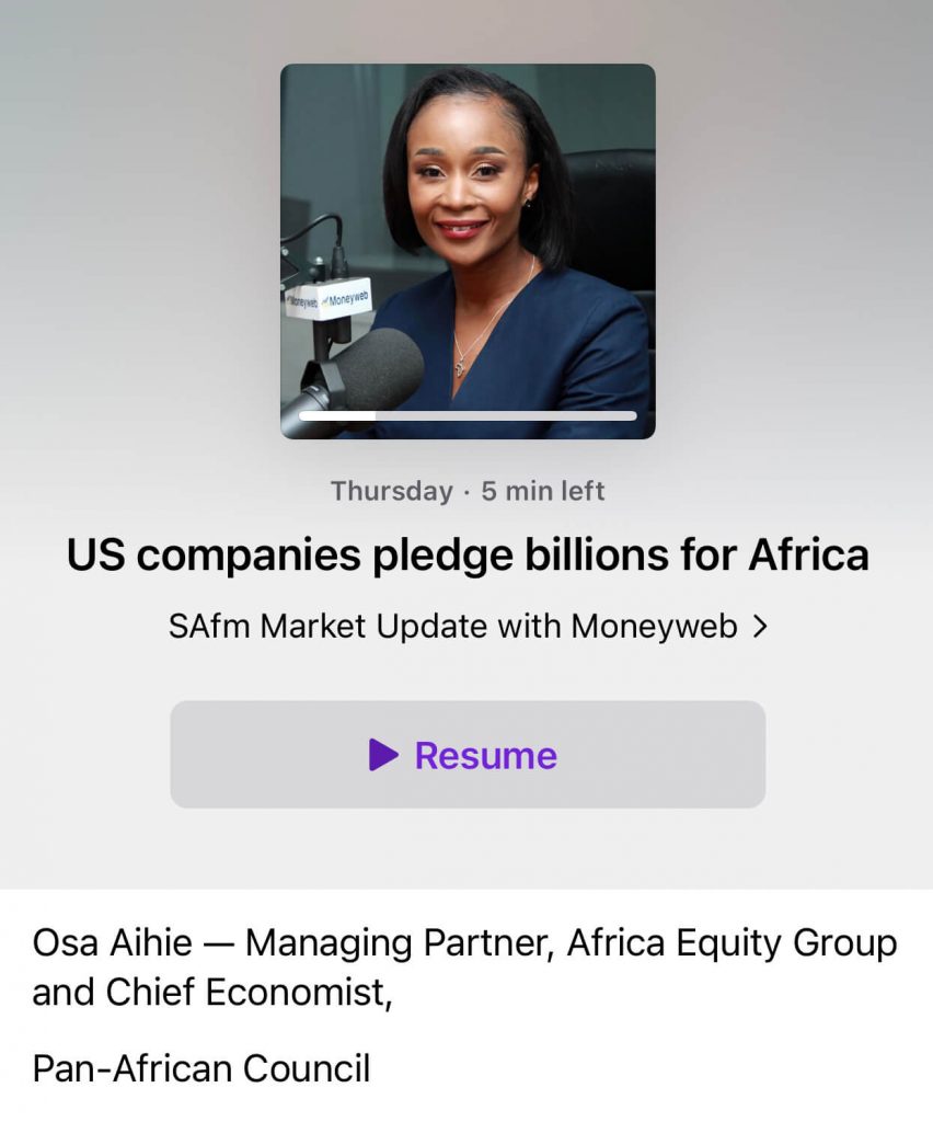 Chief Economist Osa Aihie and Fifi Peters on Moneyweb