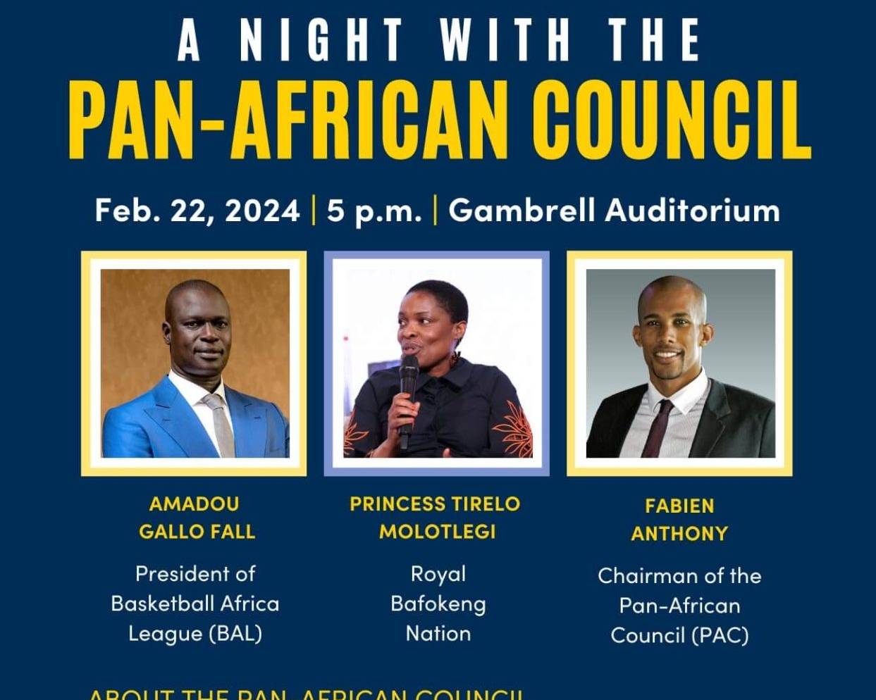 Johnson C. Smith University - A Night with the Pan-African Council