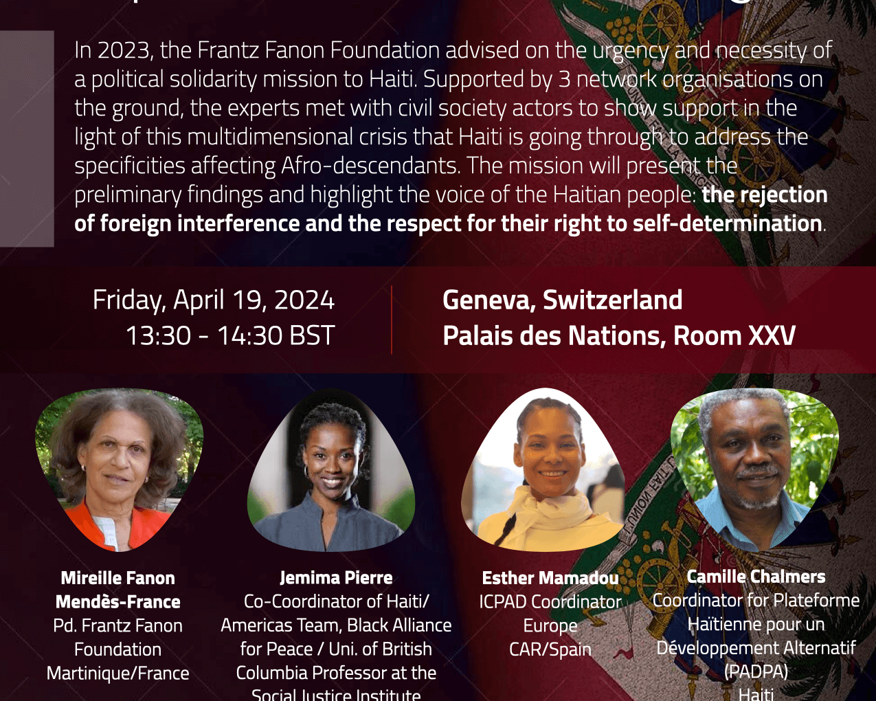 Haiti - United Nations Permanent Forum on People of African Descent