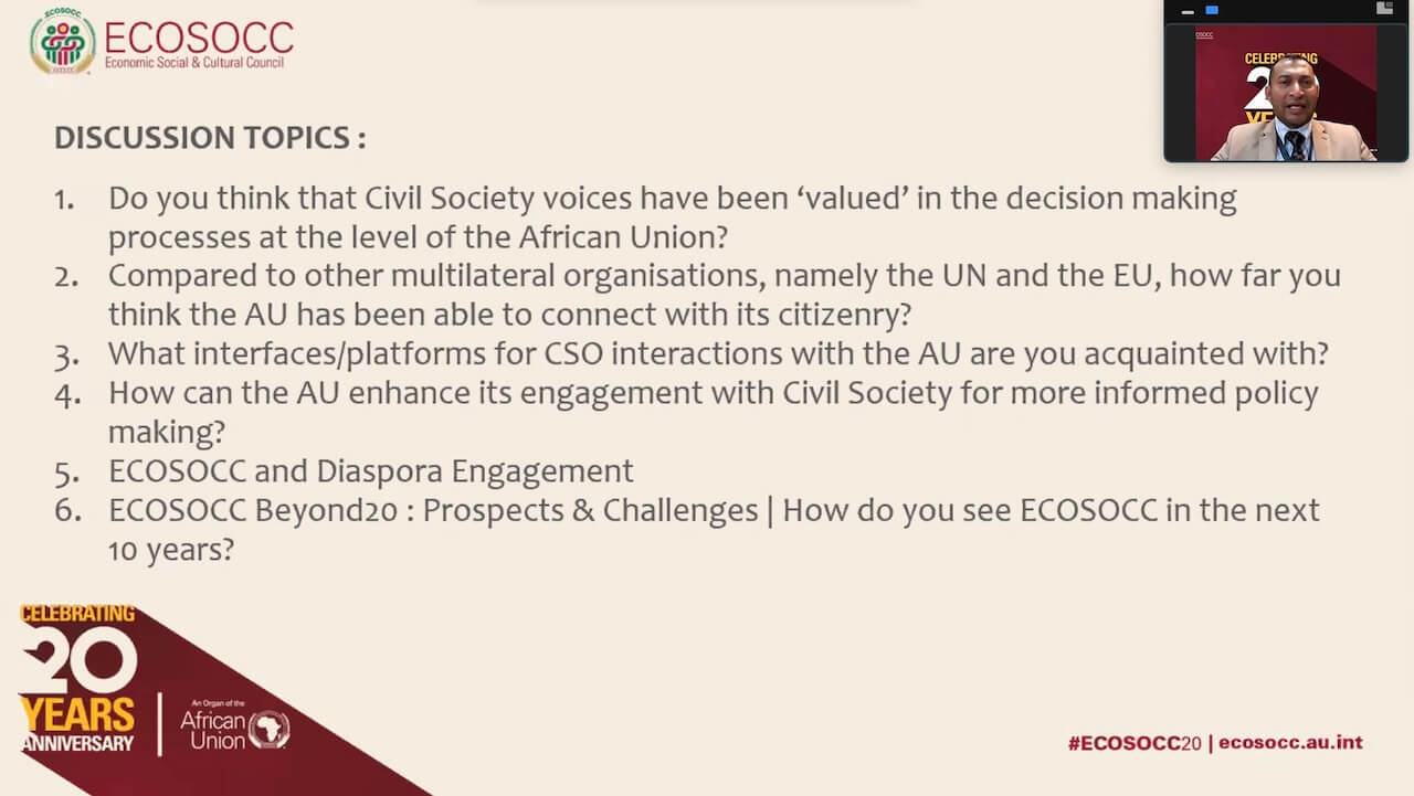 African Union ECOSOCC E-Symposium